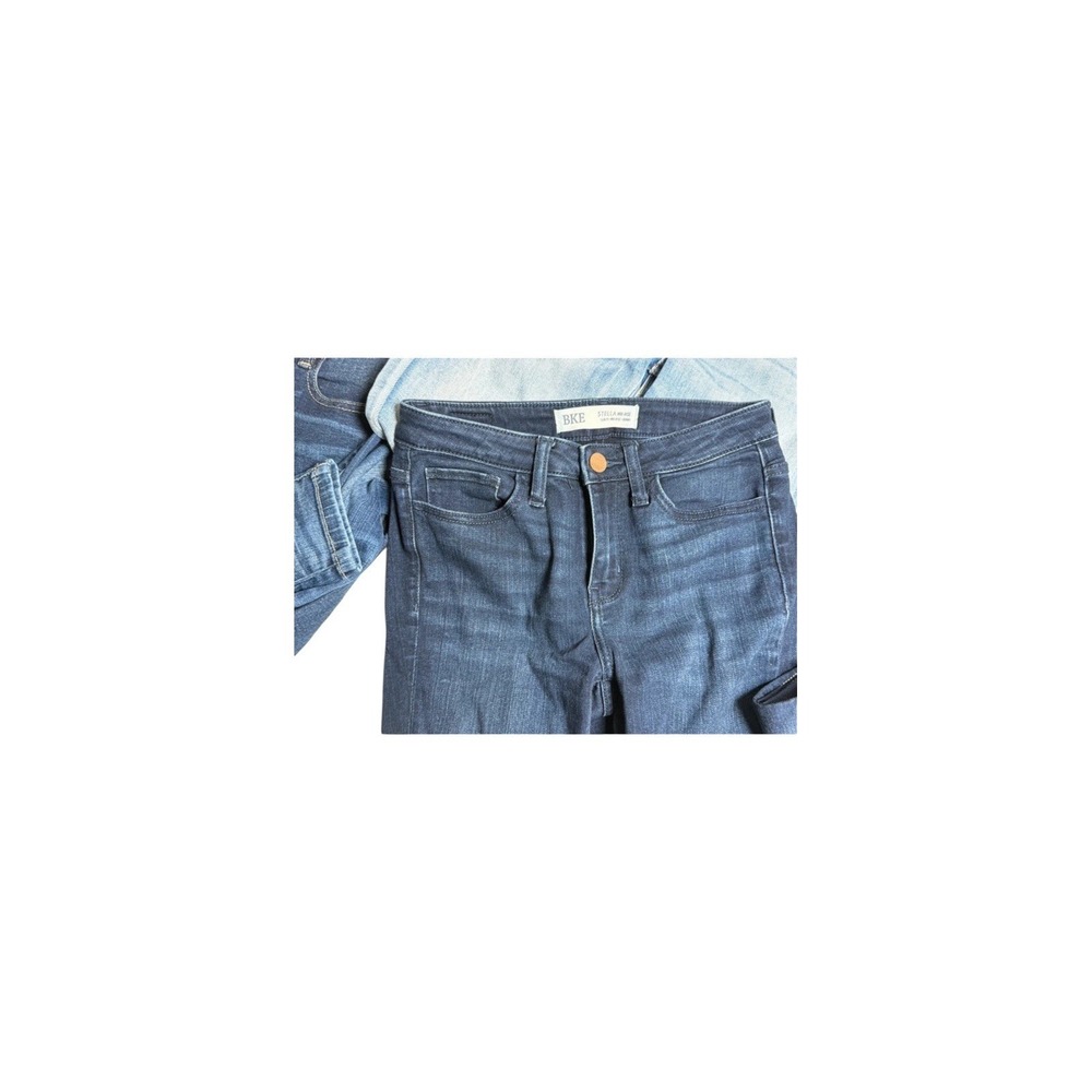 Woman's Skinny Jean Bundle Of 5 Blue Denim Jeans Sizes 24-26 - Picture 6 of 8